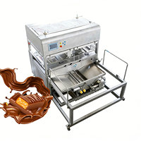 Nouvelle machine à enrober au chocolat électrique avec tunnel de refroidissement pour glace, biscuits, gâteaux
