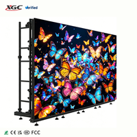 Layar LED Video Wall P2.6 P3.9 500x1000 Perakitan Cepat untuk Indoor Outdoor, Cocok untuk Roadshow dan Pameran Dagang