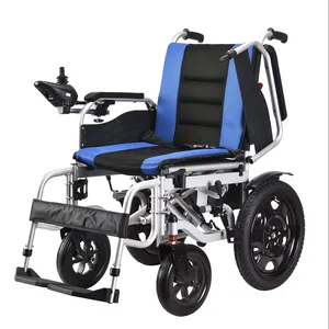Silla de ruedas eléctrica inteligente plegable para el hogar para ancianos y discapacitados