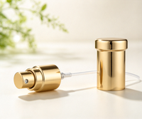 Flacon de parfum en verre de 10 ml avec tête de pulvérisation en or à 13 filetages, capuchon champignon, flacon d'échantillon de parfum portable