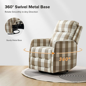 Sillón Reclinable Manual DOSER, Moderno y Minimalista, con Marco de Madera y Tapicería de Tela, Ajustable, Individual, para Sala de Estar, Cine en Casa - Product Image 5