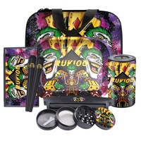Kits d'accessoires pour fumeurs personnalisés avec logo de marque, plateau à rouler en métal et kit de broyeur à tabac – Vente en gros