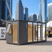 COCOVIA Abri de jardin en aluminium, maison modulaire, mini-bureaux, petits bureaux, pod de bureau moderne, centre d'accueil, pod d'accueil