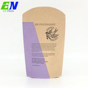 Fabrik-Lieferung Kraftpapier Stehbeutel mit Wiederverschließbarem Reißverschluss für Snacks/Trockenfrüchte - Product Image 2