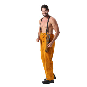 Sac <span class=keywords><strong>de</strong></span> protection pour électrodes <span class=keywords><strong>de</strong></span> soudage en cuir <span class=keywords><strong>de</strong></span> vachette fendu, sac à outils pour <span class=keywords><strong>soudeur</strong></span>, avec fil ignifuge en Kevlar. - Product Image 4