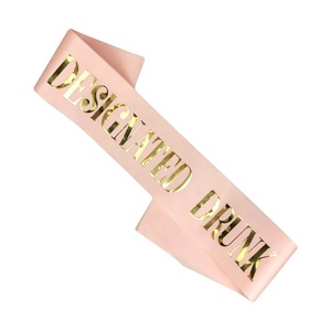 Bachelorette Party marié<span class=keywords><strong>e</strong></span> à être demoiselle de déshonneur Satin Sash Kit fournitures de douche nuptiale - Product Image 5