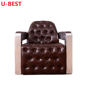Sofá Industrial de Cuero Estilo Aviador Vintage U-Best, Divani, Kanepe, Bankstel, Hoekbank, Sofy, Mueble de Salón, Juego de Muebles para Sala de Estar - Product Image 5