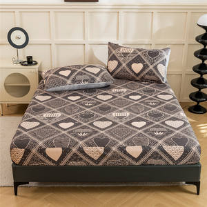 Commercio all'ingrosso 1800 filo di lusso egiziano microfibra lenzuolo stampato floreale Super morbido profondo tasca 4 pezzi Home Hotel - Product Image 5