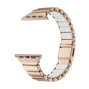 Bracelet en acier inoxydable de luxe pour Apple Watch Ultra 2 Series 10 11, bracelet magnétique en silicone tendance pour femmes, iWatch 38 mm-49 mm - Product Image 5
