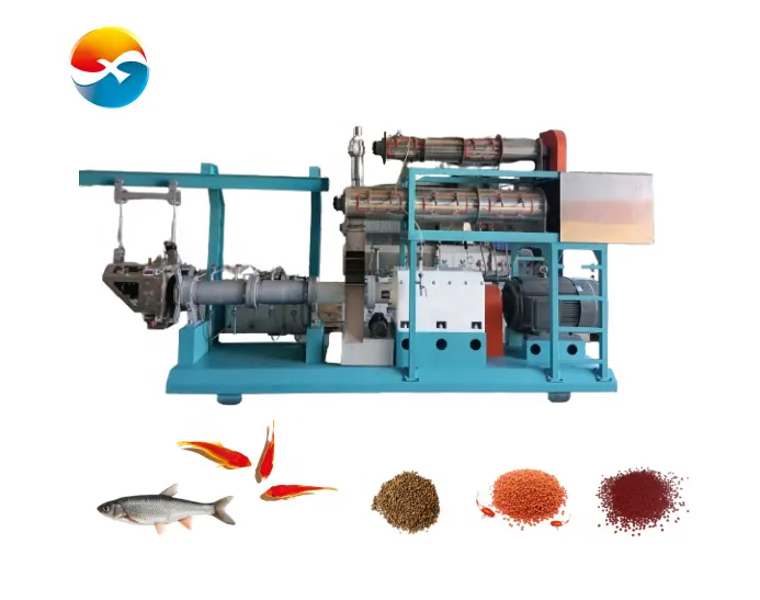 2024 Newest Design Professional Manufacturer 55KW Floating Fish Feed Extruder Fish Feed Pellet Machines