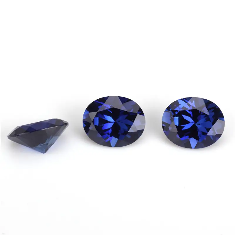 Synthetic loose corundum 34# low price sapphire price per carat