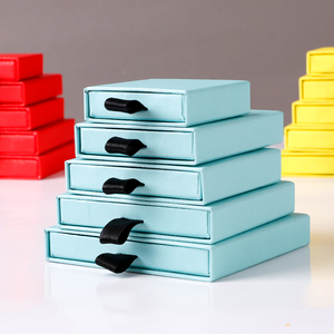 Custom Luxury Colorful Cardboard Sliding <b>Drawer</b> Jewelry Packaging Box Gift Box for Bracelet Necklace Ring Earrings - Product Image 5