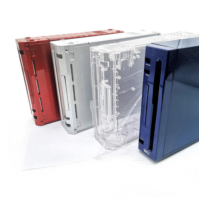 For WII Full Shell Case Housing Replacement Parts for WII Game Console Cover With Little Parts Solid Color