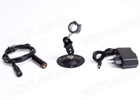 Localizador enfocable de 11 líneas, módulo láser para corte/posicionamiento con soporte y adaptador, D12 x 45mm, 650nm, 660nm