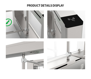 Hcw nhà máy tùy chỉnh nhanh chóng cảm ứng Swing cổng turnstile nhận dạng khuôn mặt an ninh kiểm soát truy cập SUS304 chất liệu - Product Image 2