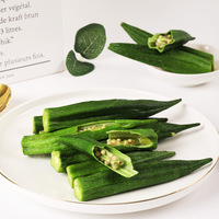 Premium Hard-Textured Saltily Tasty Okra Snack Frito al vacío de baja temperatura Empaquetado en bolsa