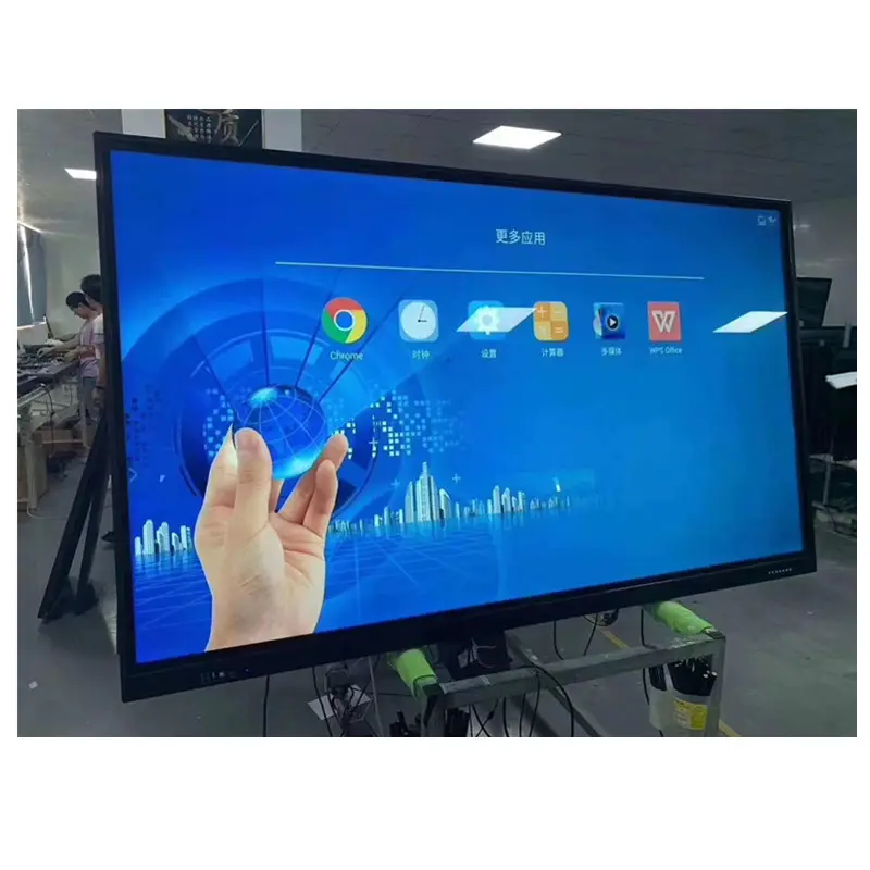 55 65 75 86 inç LCD dokunmatik ekran interaktif düz Panel 4k Win10 Android akıllı okul toplantısı için interaktif tahta monitör