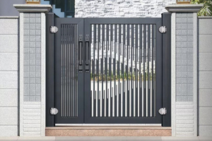 Puerta de aluminio automática para <span class=keywords><strong>casa</strong></span>, diseño de precio de suministro directo de fábrica, hecho en china - Product Image 2