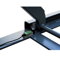 Pont élévateur hydraulique encastré à double vérin, double niveau, certifié CE, Uniliner JS-3522, entraînement électrique, levée de 2,2 m, capacité 3500 kg