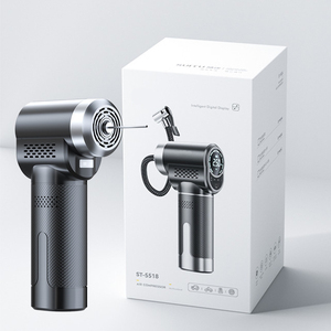 <span class=keywords><strong>Compresseur</strong></span> d'Air Numérique sans Fil 150 PSI <span class=keywords><strong>avec</strong></span> Gonfleur de Pneus ABS et Fonction Brise-Vitre Coupe-Ceinture pour Pneus de Voiture - Product Image 2
