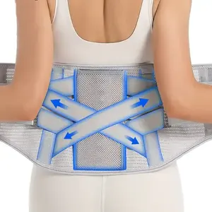 Adjustable Lumbar Support for Pain Relief of Back Lumbar Brace Waist with Spring Stabilizer