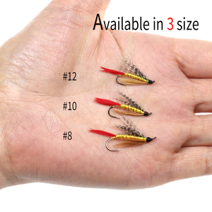 Mouches Spey classiques personnalisées pour pêche à la <span class=keywords><strong>truite</strong></span> <span class=keywords><strong>arc</strong></span>-<span class=keywords><strong>en</strong></span>-<span class=keywords><strong>ciel</strong></span> leurres de mouche humide pour la position du ruisseau du lac de la rivière - Product Image 4