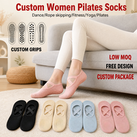 Chaussettes de yoga antidérapantes Xingyou pour femmes, avec grip, pour ballet, barre, danse, pilates, logo de luxe, chaussettes personnalisées de marque pour femmes