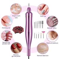 Moteur sans brosse de lime à ongles électrique professionnelle portative pour le salon de manucure à la maison avec le polissage d'ongles de gel