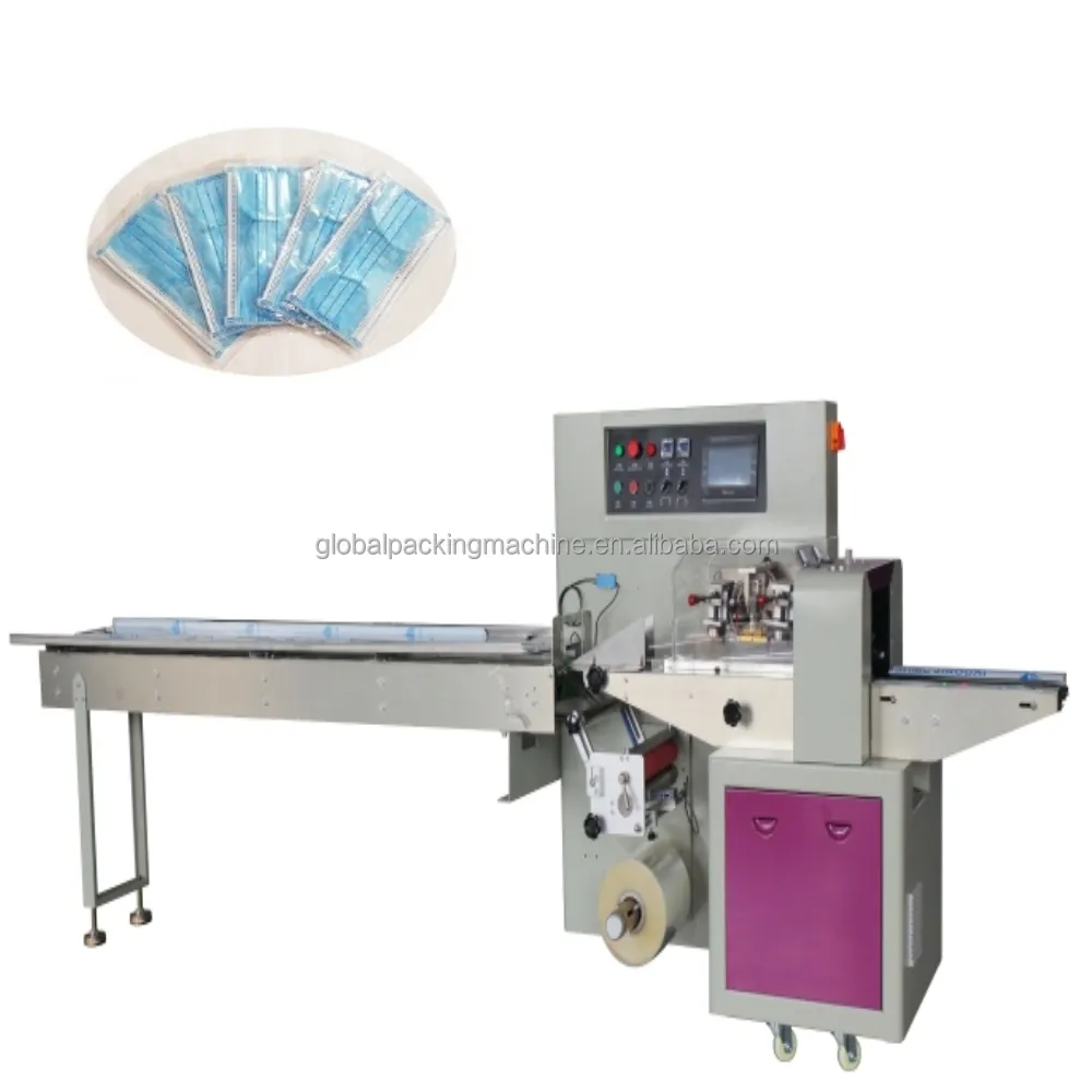 Hoge Snelheid Multifunctionele Kussen Tas Type Verpakking Machine/Tissue Papier/Masker Verpakking Machine