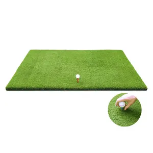 Custom Golf Mat With Artificial Green Surface Simulated Golf Turf With PVC Backing