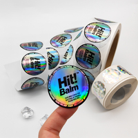 La fiole adhésive faite sur commande de haute qualité d'hologramme marque l'autocollant de vinyle de 10ml 30ml pour des cosmétiques