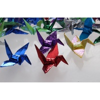 Produsen pernikahan Jepang Origami mutiara bangau kertas kerajinan buatan tangan gaya hewan cinta dengan cetak Offset ukuran kustom