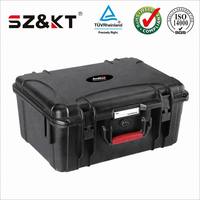 Étui rigide de transport pour outils en plastique fabriqué en usine, étanche IP67, protection pour ordinateur portable avec mousse personnalisée couleur