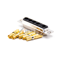 Conector D-Sub 5W5 Macho Equivalente, Enchufe 5W5P Combo, Conector D-Subminiatura de Alta Corriente para PCB de Accionamiento de Motor Industrial