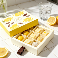 Boîte cadeau en chocolat personnalisée avec ruban, boîte rigide de qualité alimentaire pour bonbons, pâtisserie, vente en gros