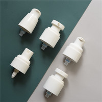 Bouteilles pompe de pulvérisation, en plastique blanc givré, sans air, de 15, 30, 50, 80, 100 et 120ml, 5 pièces