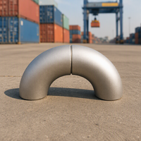 En Stock: Accesorios de Tubería 316 de Acero Inoxidable, Codo de Unión a Tope (BW), Codo de Acero Inoxidable Sin Costura (SS) de Radio Largo (LR) de 90 Grados, Sch10 Sch40