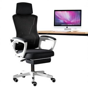 Chaise <span class=keywords><strong>de</strong></span> bureau informatique ergonomique en maille avec dossier réglable, pivotante, confortable pour longues sessions, idéale pour le télétravail, la maison, le bureau ou les dortoirs étudiants - Product Image 2