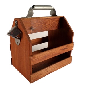 Hộp Đựng Chai Bằng Gỗ Hộp Đựng Bia Tích Hợp Dụng Cụ Mở Chai Bằng Kim Loại Hộp Đựng Bia Hộp Đựng Chai Bằng Gỗ Thủ Công - Product Image 2