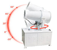 2025 nouvel équipement de nettoyage d'air de machine de canon à brouillard haute pression avec composant de moteur de noyau et pistolet de pulvérisation de brouillard d'eau