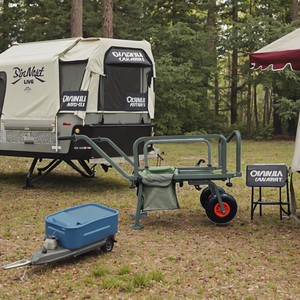 Carrello da pesca portatile Multi-funzionale personalizzabile in metallo industriale a due ruote per uso esterno - Product Image 5