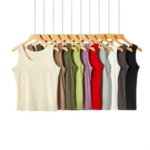 Summer Modal Blend Tank Tops Sleeveless Comfort Women Basic Camisole Versatile Solid Color Collection