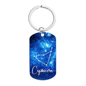 Cadeaux promotionnels personnalisés en gros, souvenirs, porte-clés constellation, porte-clés en acier inoxydable, horoscope, porte-clés signe du zodiaque 12 - Product Image 5