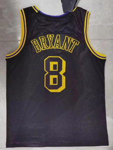 Vente en gros America Hommes 24 <span class=keywords><strong>Bryant</strong></span> Retro Jaune Or Violet <span class=keywords><strong>Noir</strong></span> 24 <span class=keywords><strong>Maillot</strong></span> de basket-ball américain brodé de haute qualité - Product Image 6