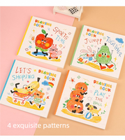 Folleto de Coloreo Personalizado para Estudiantes de Jardín de Infancia y Primaria - Arte con Lápices de Acuarela, Graffiti, Logotipo y Empaque Personalizados