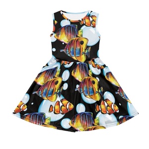 Vestido <span class=keywords><strong>de</strong></span> verano sin tirantes con bolsillo para fiesta <span class=keywords><strong>de</strong></span> verano para niños, ropa personalizada <span class=keywords><strong>de</strong></span> moda, encantadores vestidos <span class=keywords><strong>de</strong></span> dibujos animados, estampado a pedido para niñas, <span class=keywords><strong>Playa</strong></span> - Product Image 4