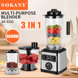 110V 220V <span class=keywords><strong>Moulinex</strong></span> Cocina 3 en 1 Encimera Mesa profesional Mezclador comercial Heavy Duty Silver Crest Blender - Product Image 2
