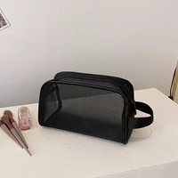 Wasserdichte PVC-Reise-Kosmetiktasche und Toilettenartikel-Organizer, Aufbewahrungstaschen aus EVA-Aluminium, Einzelne Oxford-Stoff-Quadrattasche
