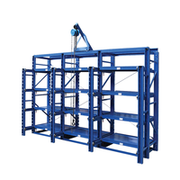 Étagère de rangement robuste en acier à 4 niveaux, type tiroir, semi-ouverte, avec revêtement poudré anti-corrosion
