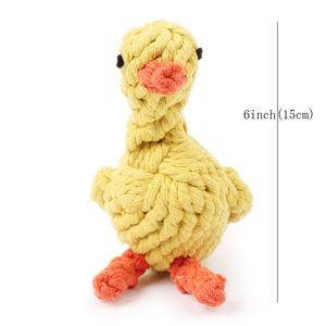 Alta Qualidade Algodã<span class=keywords><strong>o</strong></span> Corda Mastigar Mordida Resistente Dentes Limpeza Outros Pet <span class=keywords><strong>Dog</strong></span> Toy Duck - Product Image 5